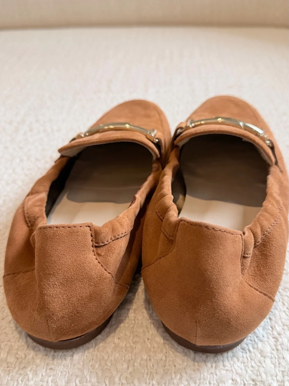 Authentic Tod’s Suede Double T Loafers – Tan/Cognac | Size EU 37 / US 7